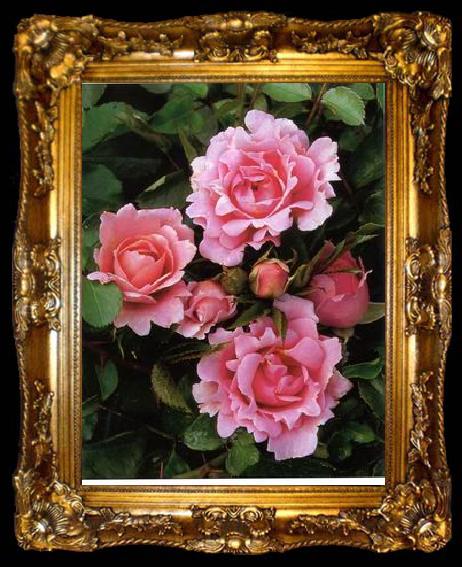 framed  unknow artist Still life floral, all kinds of reality flowers oil painting  162, ta009-2